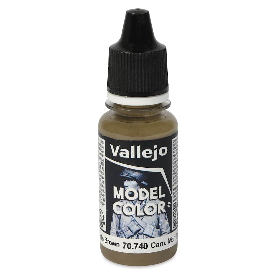 Open in modal - Vallejo Acrylic Model Color Paint - Camouflage Middle Brown, 18 ml