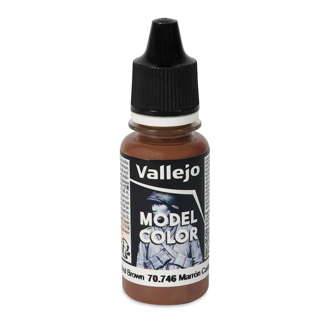 Open in modal - Vallejo Acrylic Model Color Paint - Chestnut Brown, 18 ml