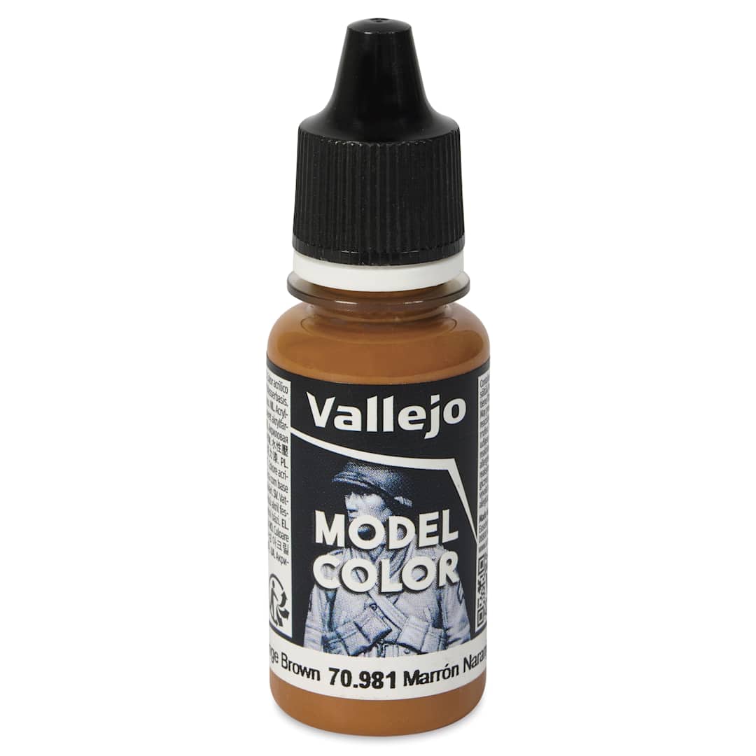 Open in modal - Vallejo Acrylic Model Color Paint - Orange Brown, 18 ml