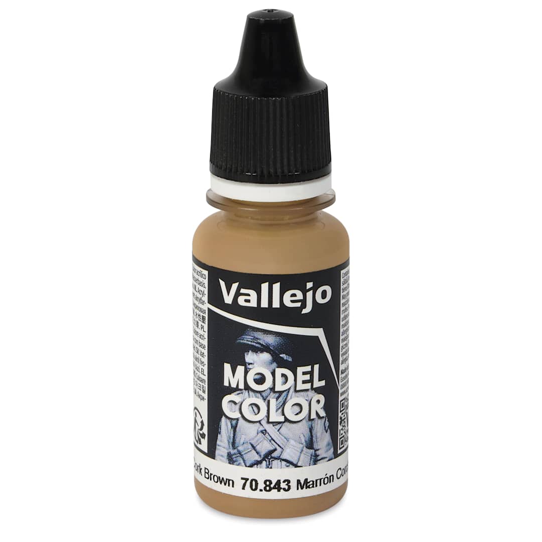 Open in modal - Vallejo Acrylic Model Color Paint - Cork Brown, 18 ml