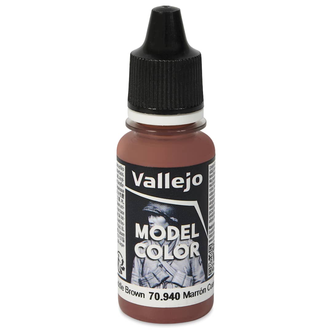 Open in modal - Vallejo Acrylic Model Color Paint - Saddle Brown, 18 ml