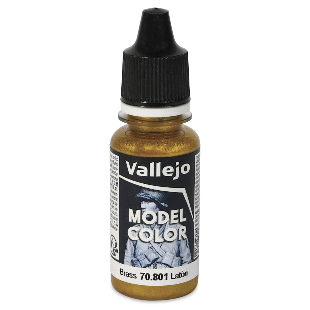 Open in modal - Vallejo Acrylic Model Color Paint - Brass, 18 ml