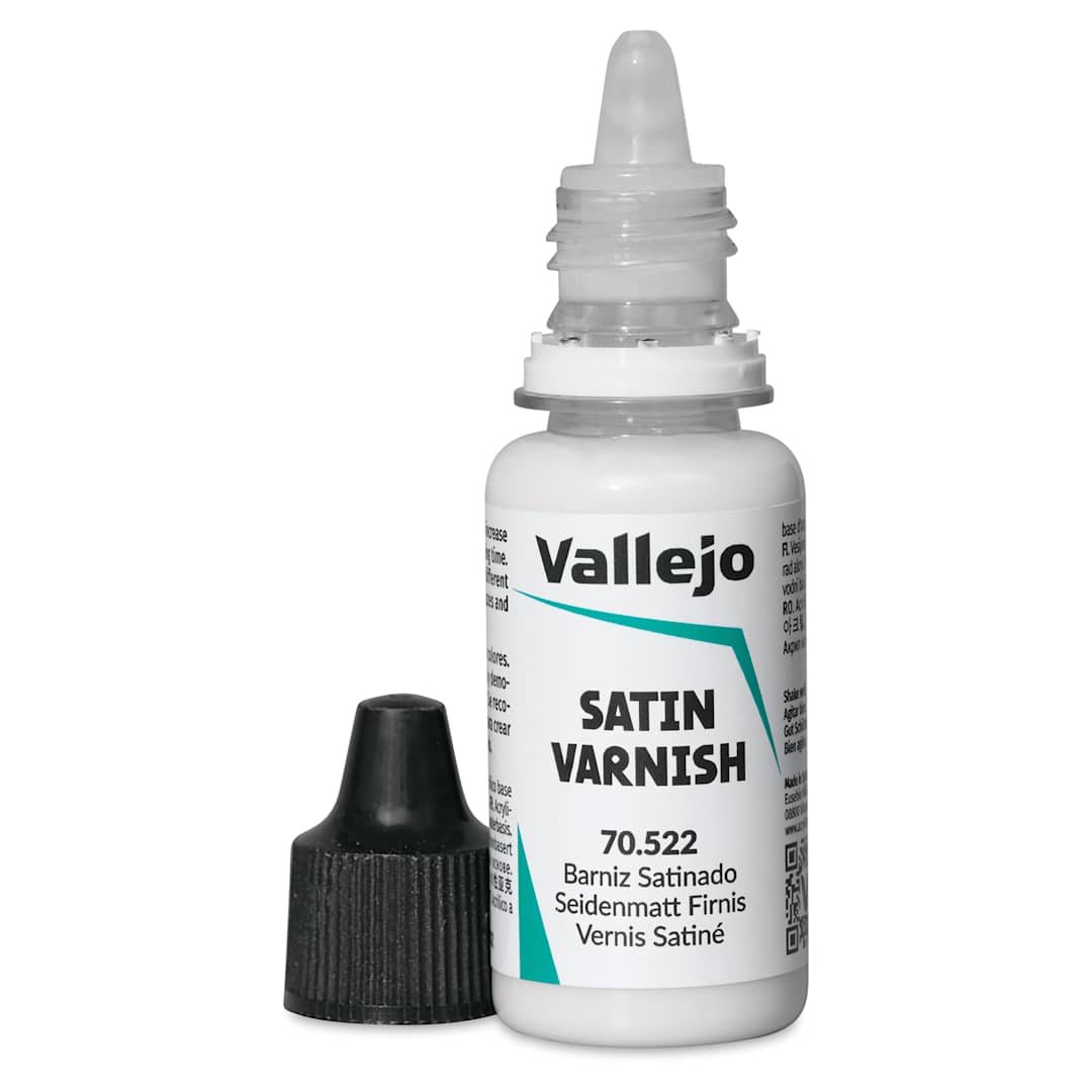 Open in modal - Vallejo Model Color Permanent Varnish - Satin, 18 ml
