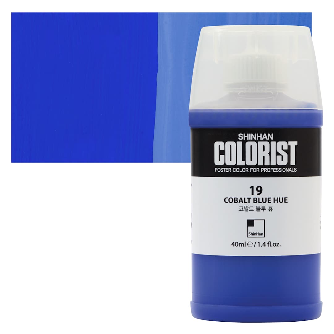 Open in modal - ShinHan Colorist Poster Color Paint - Cobalt Blue Hue, 40 ml 