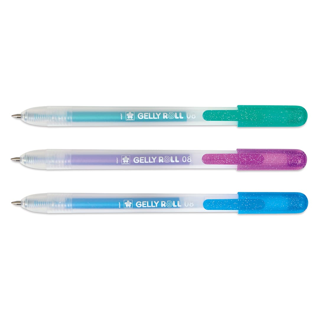 Open in modal - Sakura Gelly Roll Retractable Metallic Pens - Assorted, Set of 3, out of package