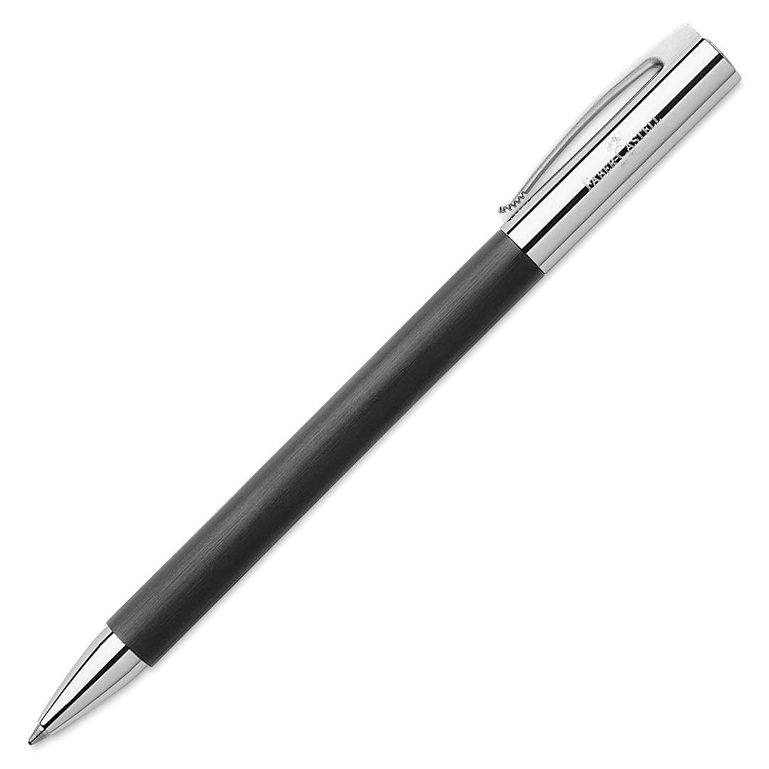 Open in modal - Faber-Castell Ambition Ballpoint Pen - Black Resin, Broad