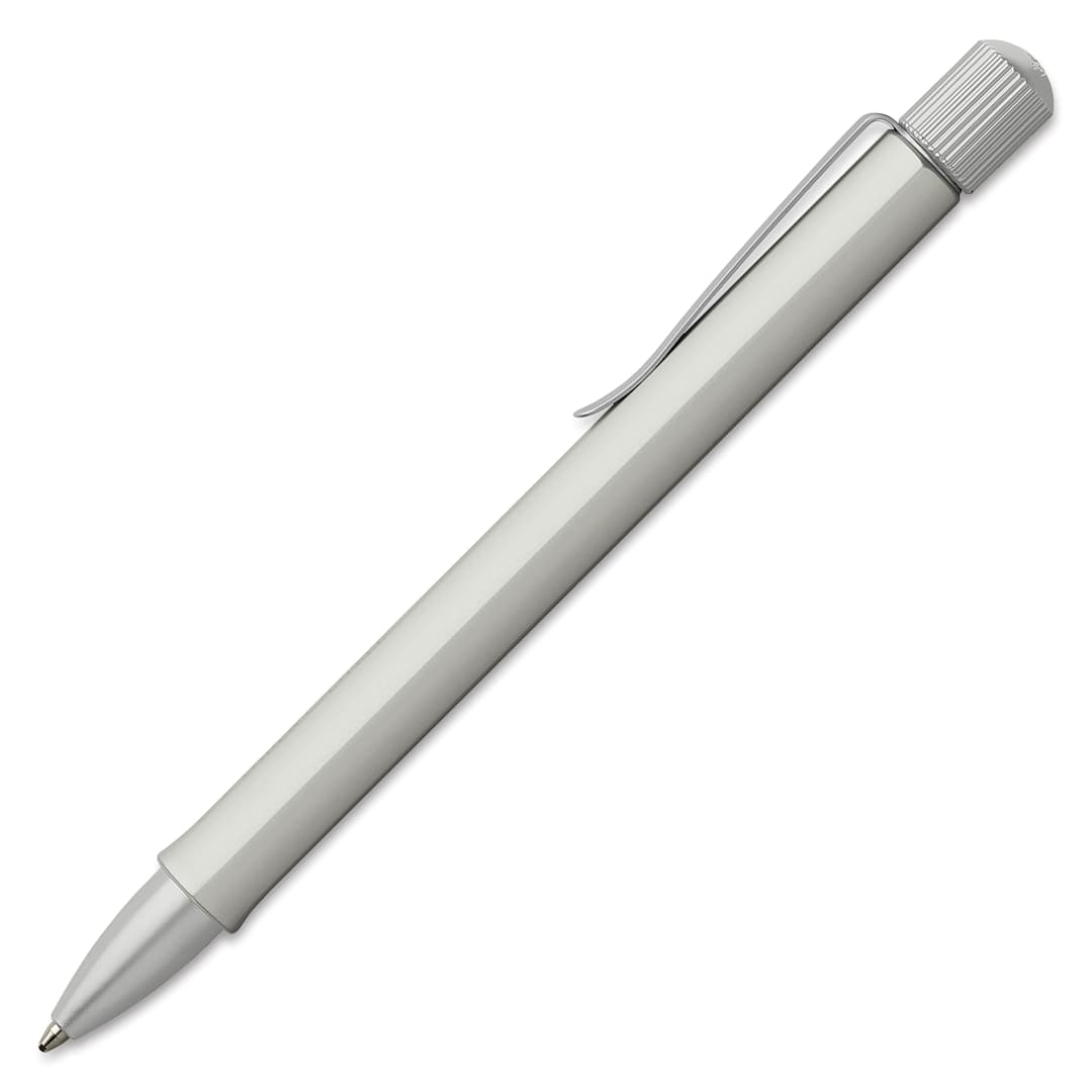 Open in modal - Faber-Castell Hexo Ballpoint Pen - Matte Silver