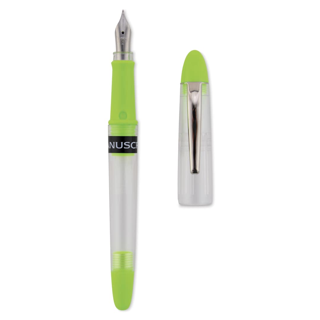 Open in modal - Manuscript Clarity Fountain Pen - Iridium Nib, Green