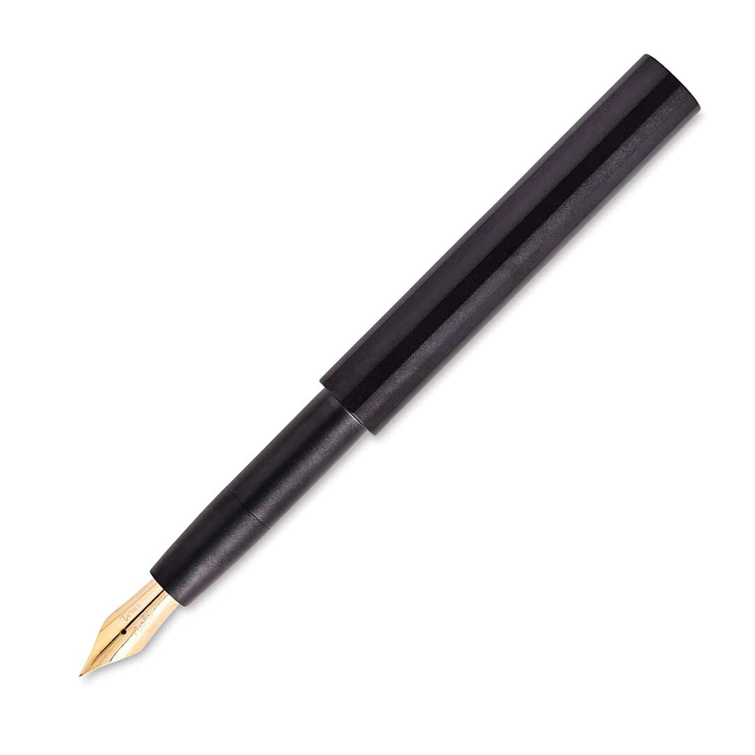 Open in modal - Tom's Studio Pocket Fountain Pen - Black, Medium Nib, uncapped