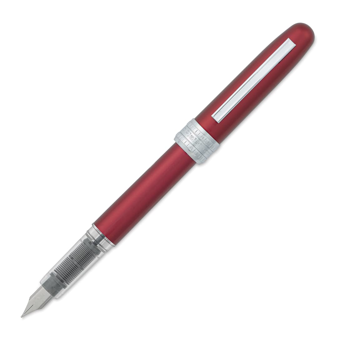 Open in modal - Platinum Plaisir Fountain Pen - Red, Fine