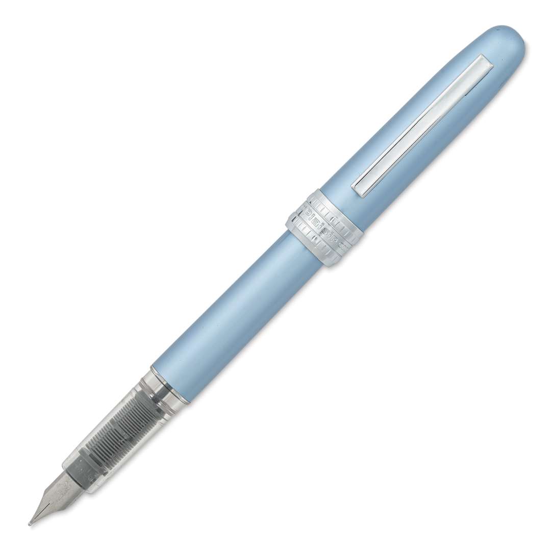 Open in modal - Platinum Plaisir Fountain Pen - Frosty Blue, Medium