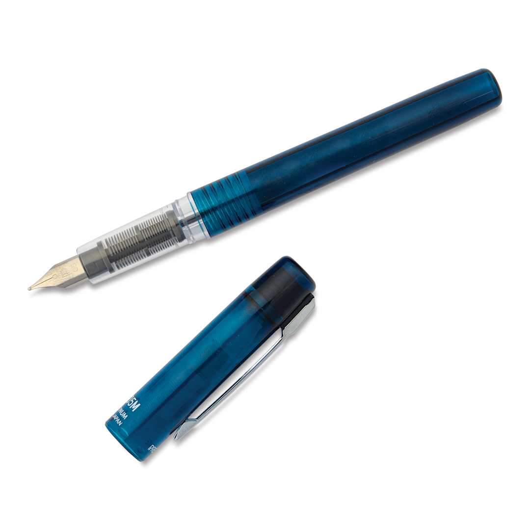 Open in modal - Platinum Prefounte Fountain Pen - Night Sea, Medium, with cap