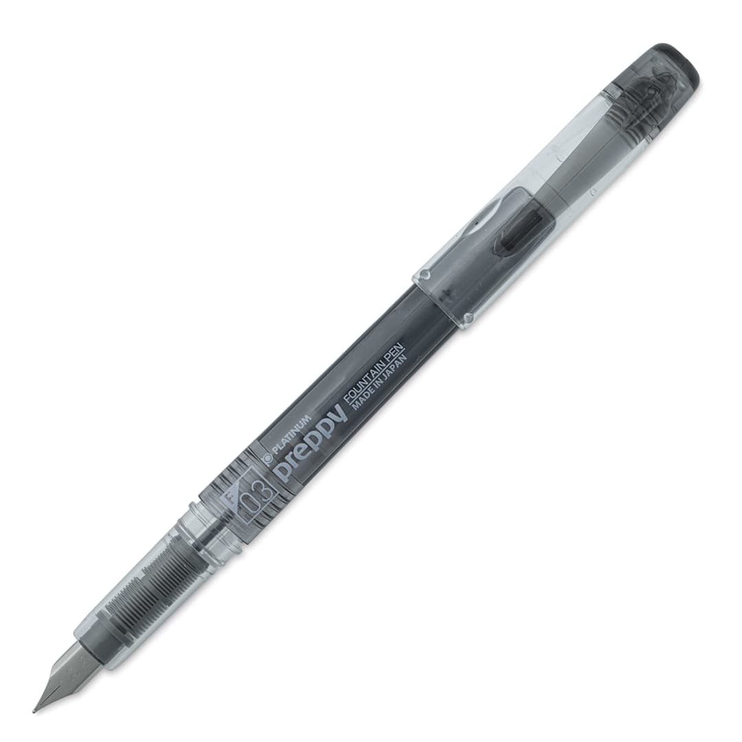 Open in modal - Platinum Preppy Fountain Pen - Black, Fine