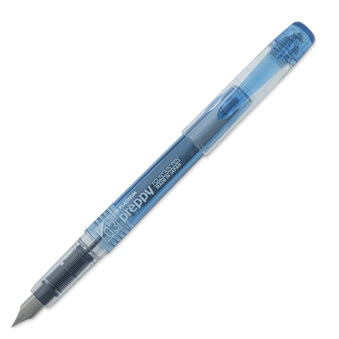 Open in modal - Platinum Preppy Fountain Pen - Blue Black, Fine