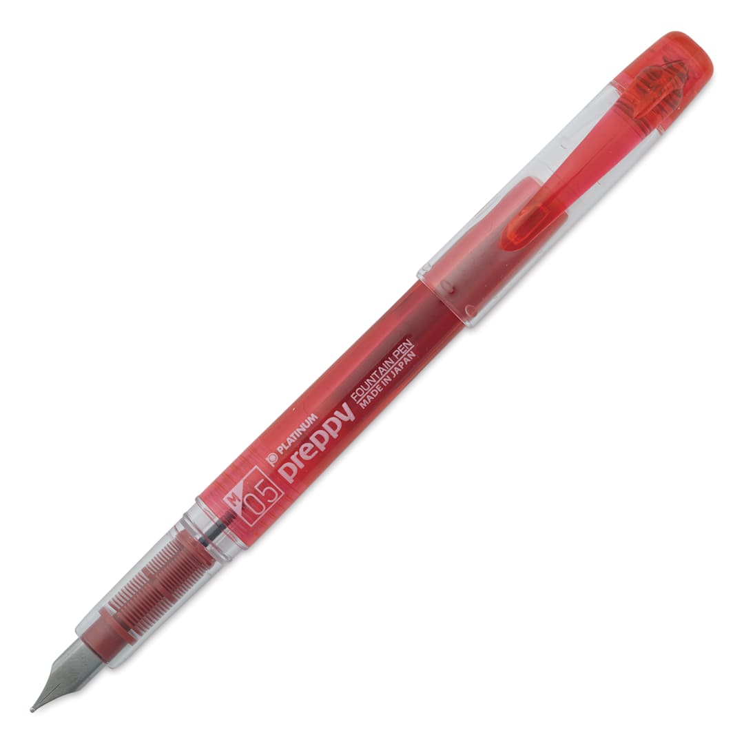 Open in modal - Platinum Preppy Fountain Pen - Red, Medium