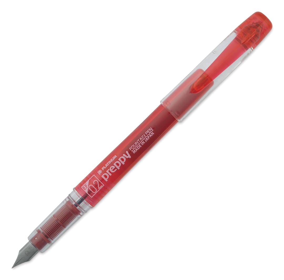 Open in modal - Platinum Preppy Fountain Pen - Red, Extra Fine