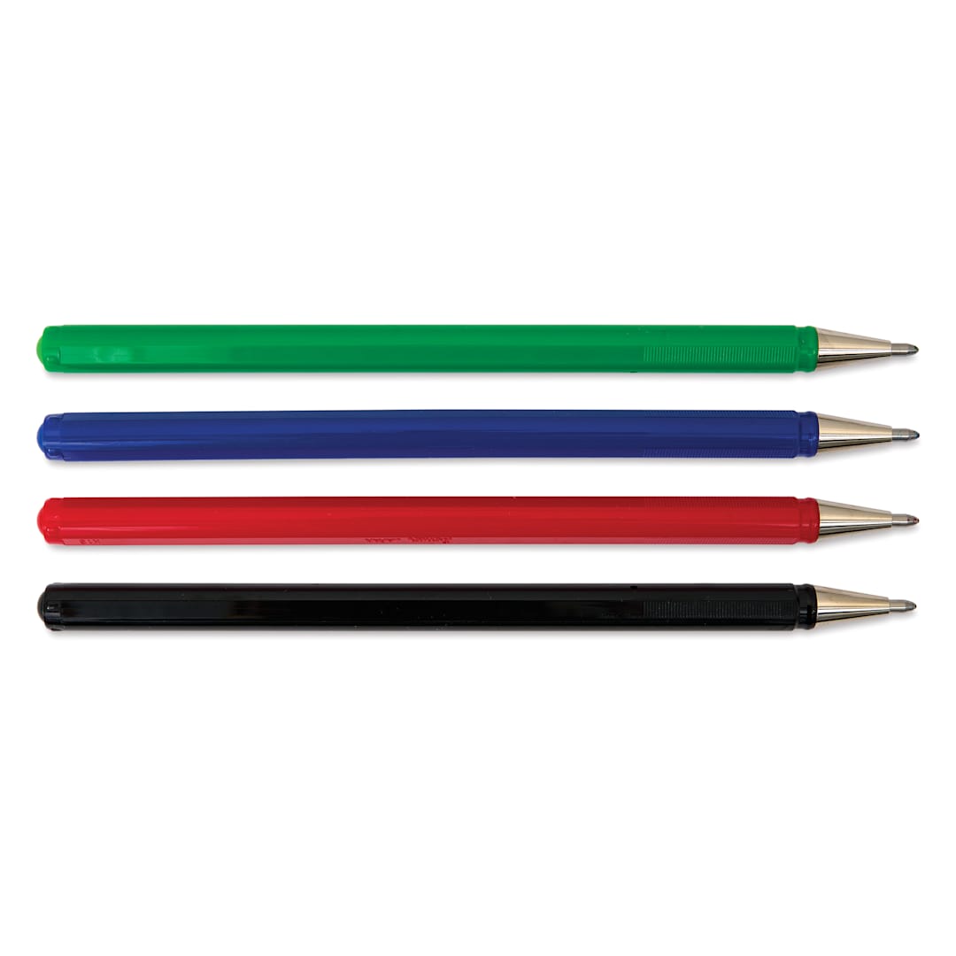 Open in modal - Pentel Arts Hybrid Mattehop Gel Roller Pens - Set A, Set of 4, caps off