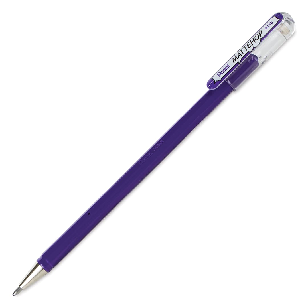 Open in modal - Pentel Arts Hybrid Mattehop Gel Roller Pen - Matte Violet
