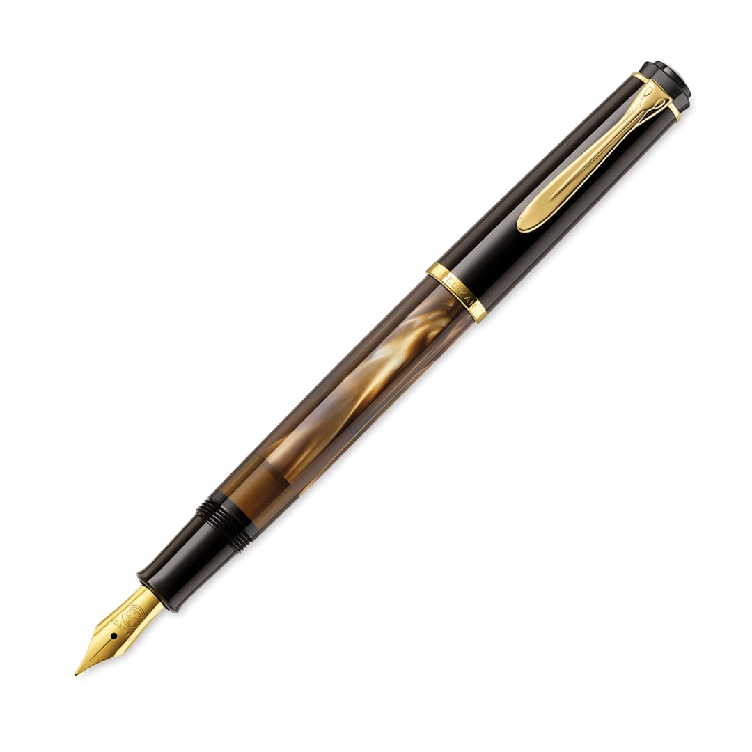 Open in modal - Pelikan M200 Fountain Pen - Brown Marble