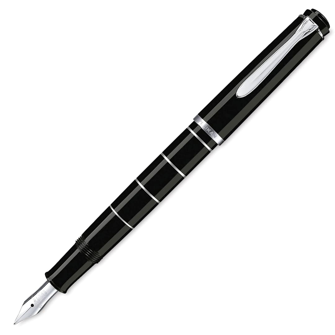 Open in modal - Pelikan M215 Fountain Pen - Black, Extra Fine Nib (image may show a different size nib) 