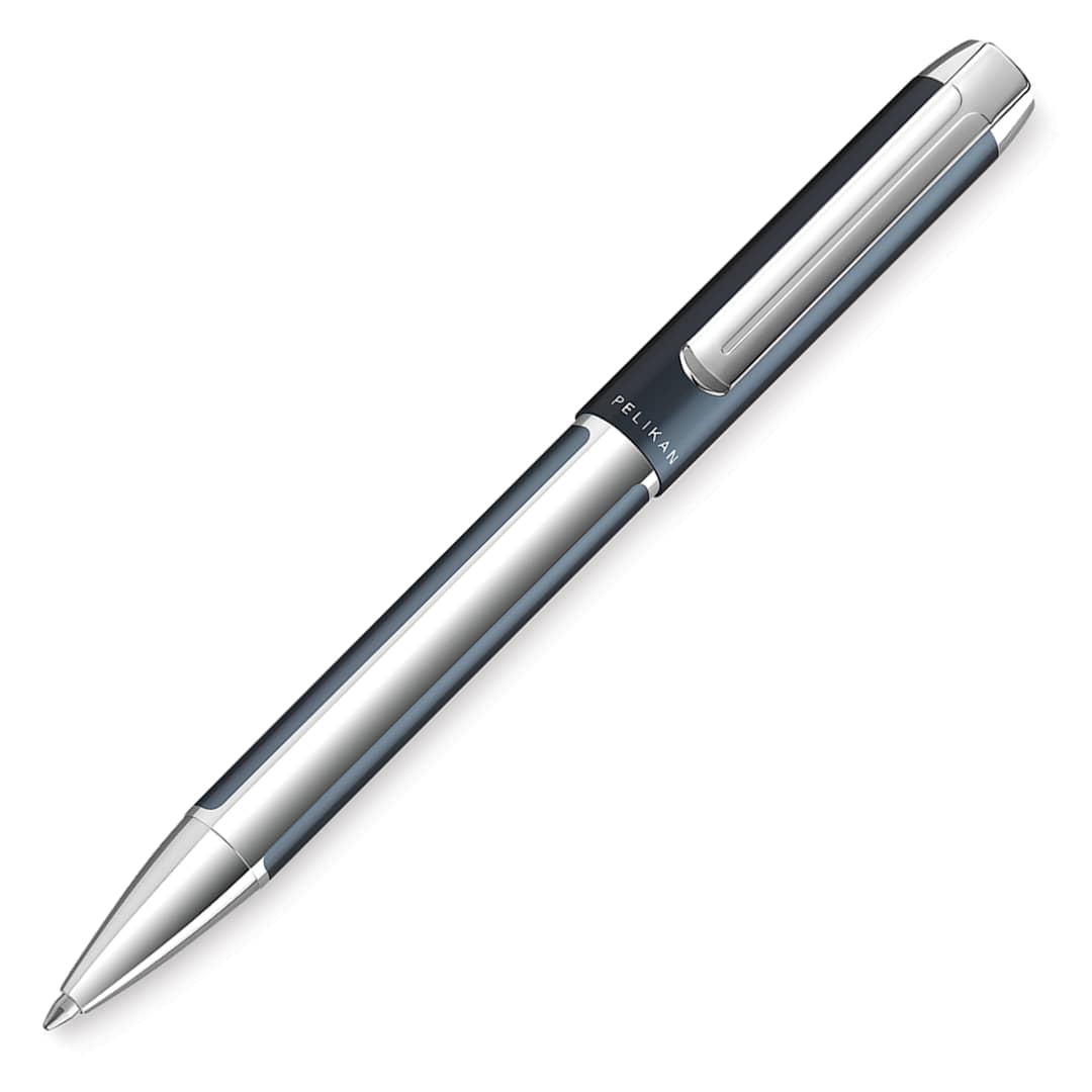 Open in modal - Pelikan Pura Ballpoint Pen - Petrol front of pen