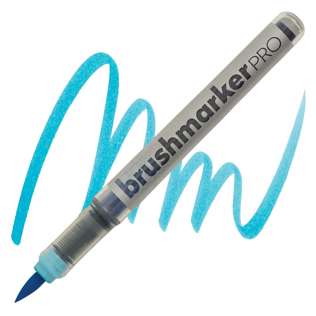 Open in modal - Karin Brushmarkers Pro Marker - Arctic Blue marker and swatch
