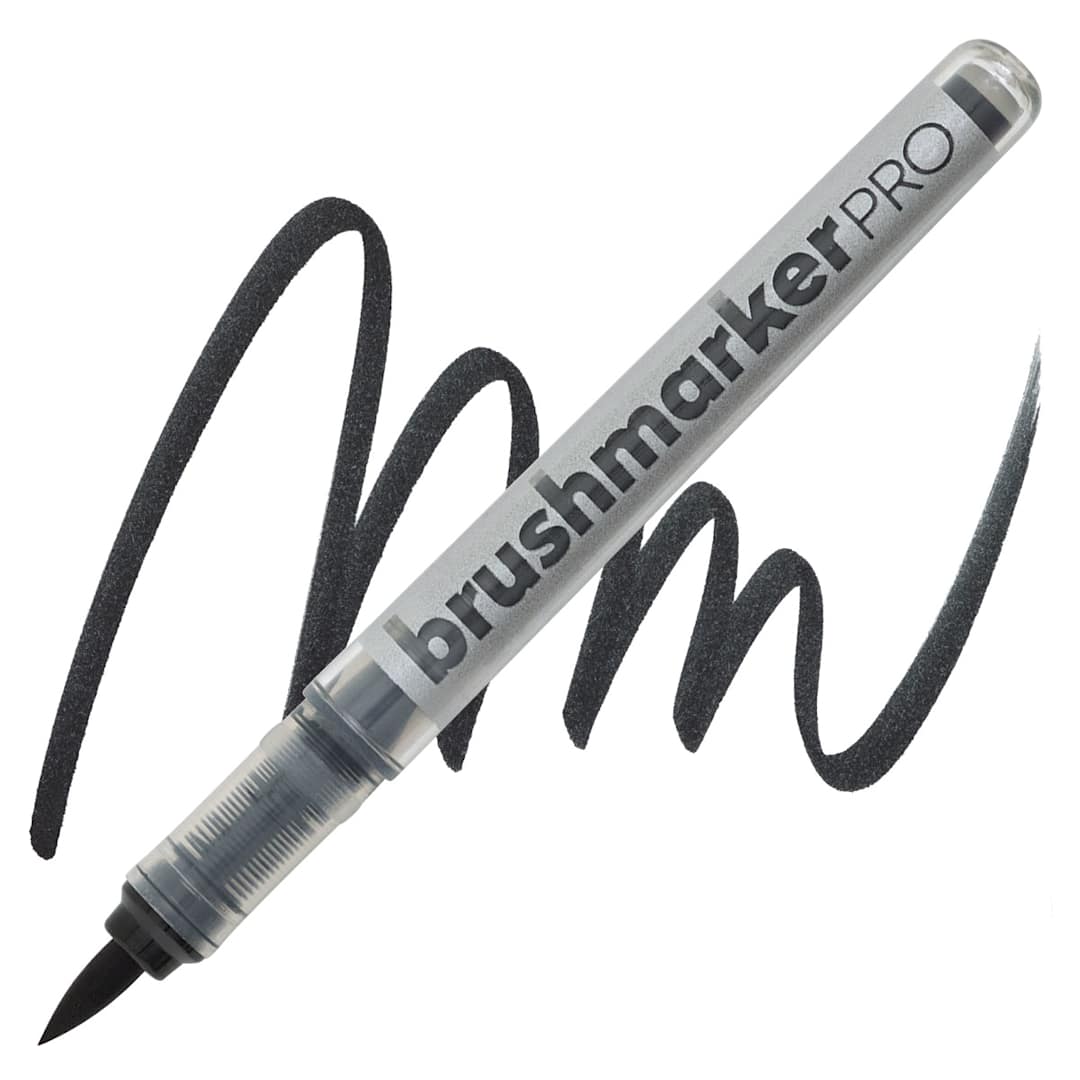 Open in modal - Karin Brushmarkers Pro Marker - Black marker and swatch