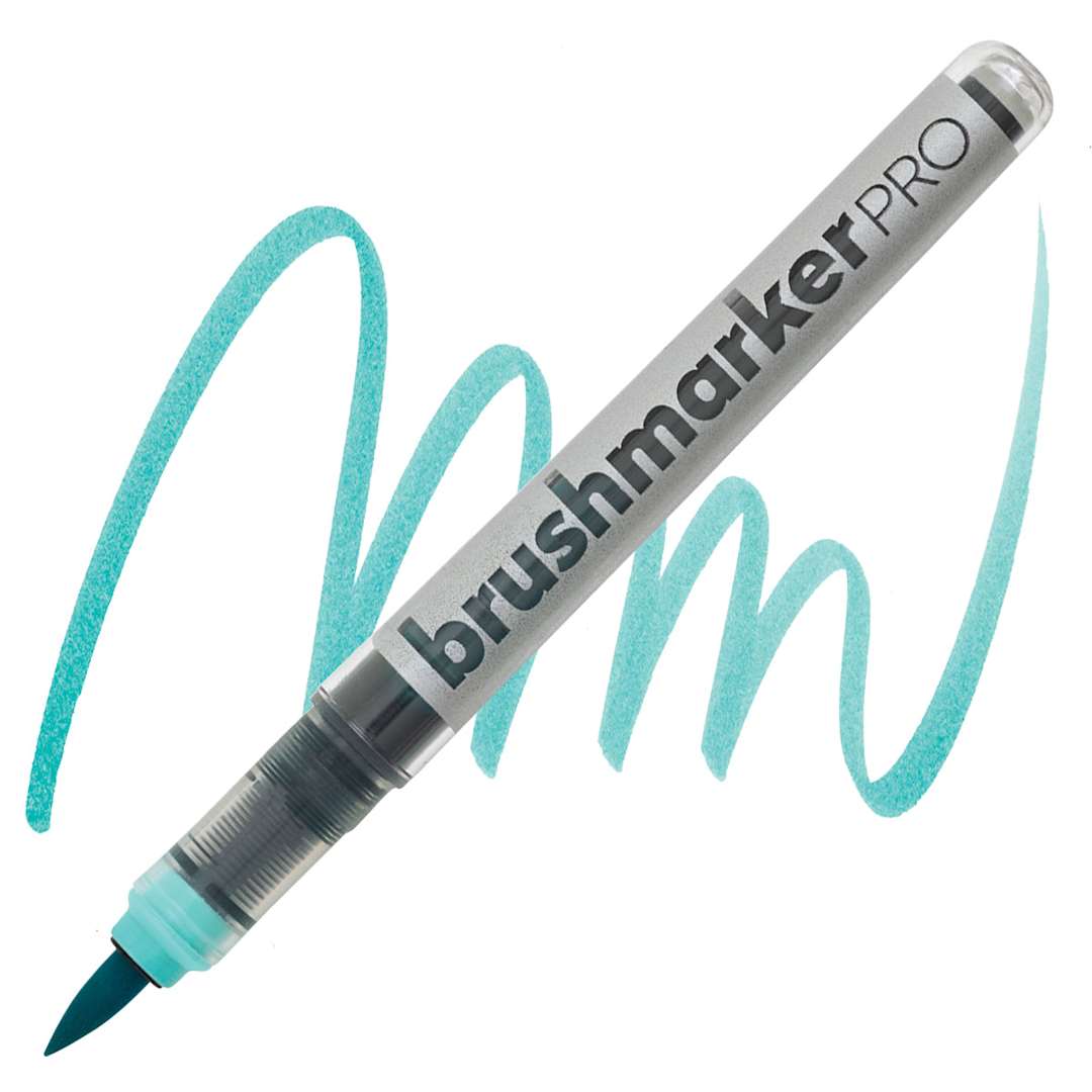 Open in modal - Karin Brushmarkers Pro Marker - Cool Aqua marker and swatch