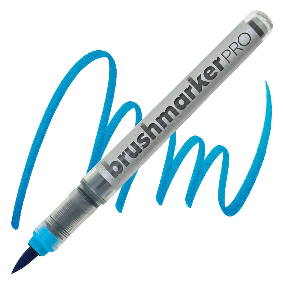 Open in modal - Karin Brushmarkers Pro Marker - Cyan marker and swatch