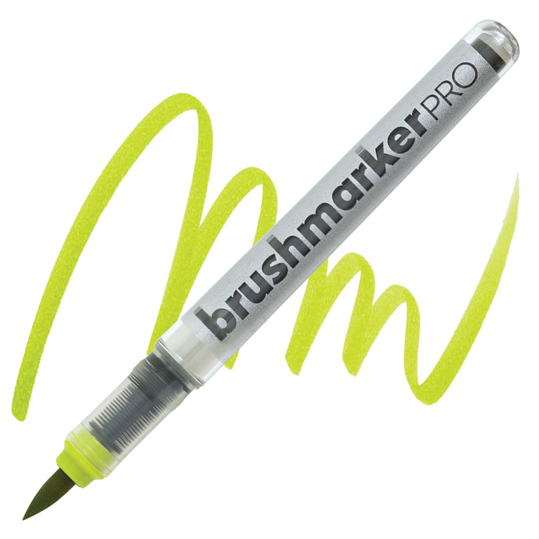 Open in modal - Karin Brushmarkers Pro Marker - Lime Green marker and swatch