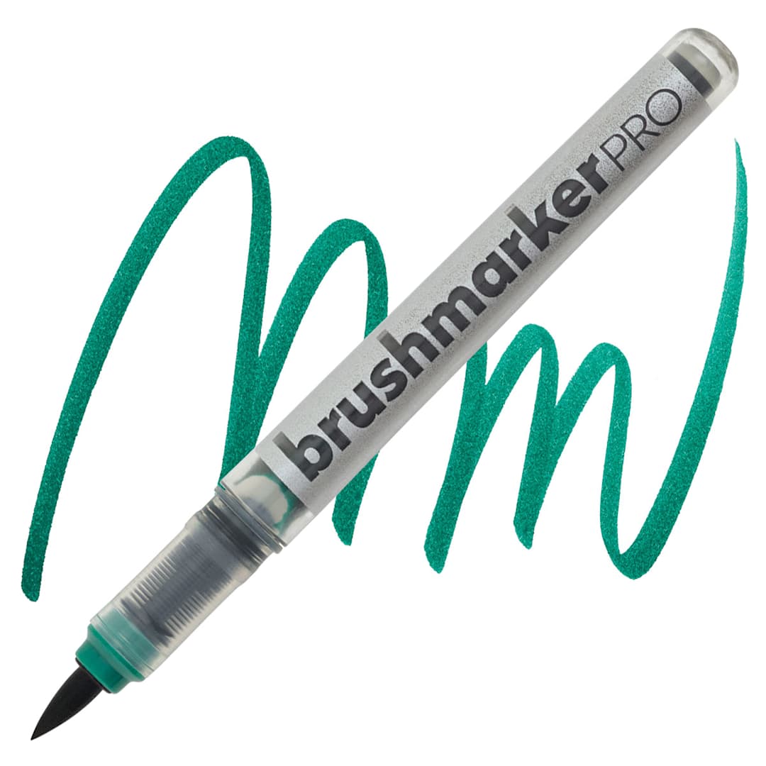 Open in modal - Karin Brushmarkers Pro Marker - Lush Green marker and swatch