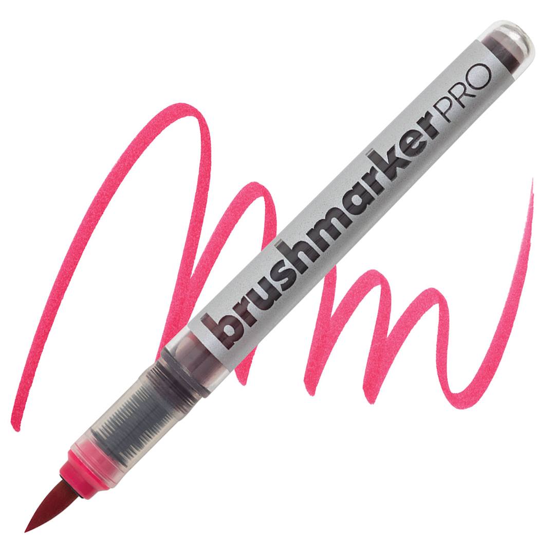 Open in modal - Karin Brushmarkers Pro Marker - Magenta Red marker and swatch