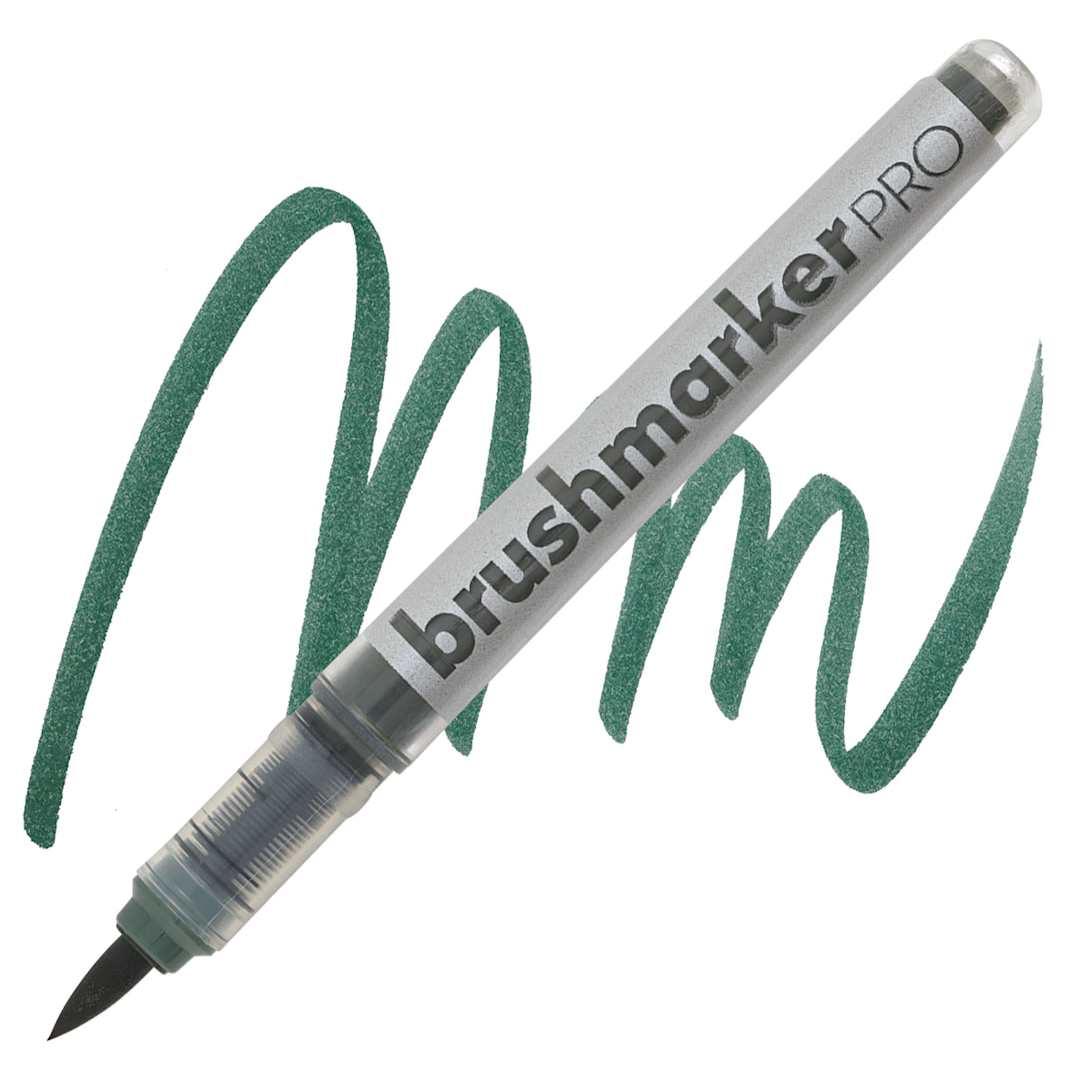 Open in modal - Karin Brushmarkers Pro Marker - Olive Black marker and swatch
