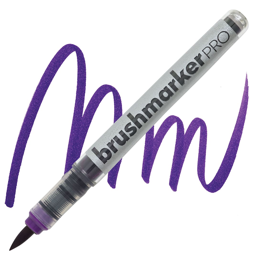 Open in modal - Karin Brushmarkers Pro Marker - Plum marker and swatch