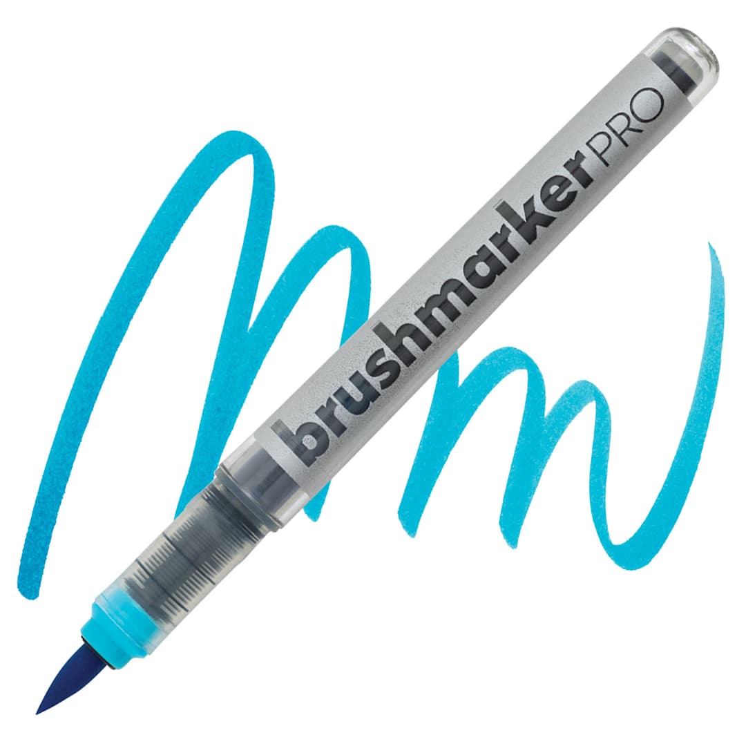 Open in modal - Karin Brushmarkers Pro Marker - Sky Blue marker and swatch