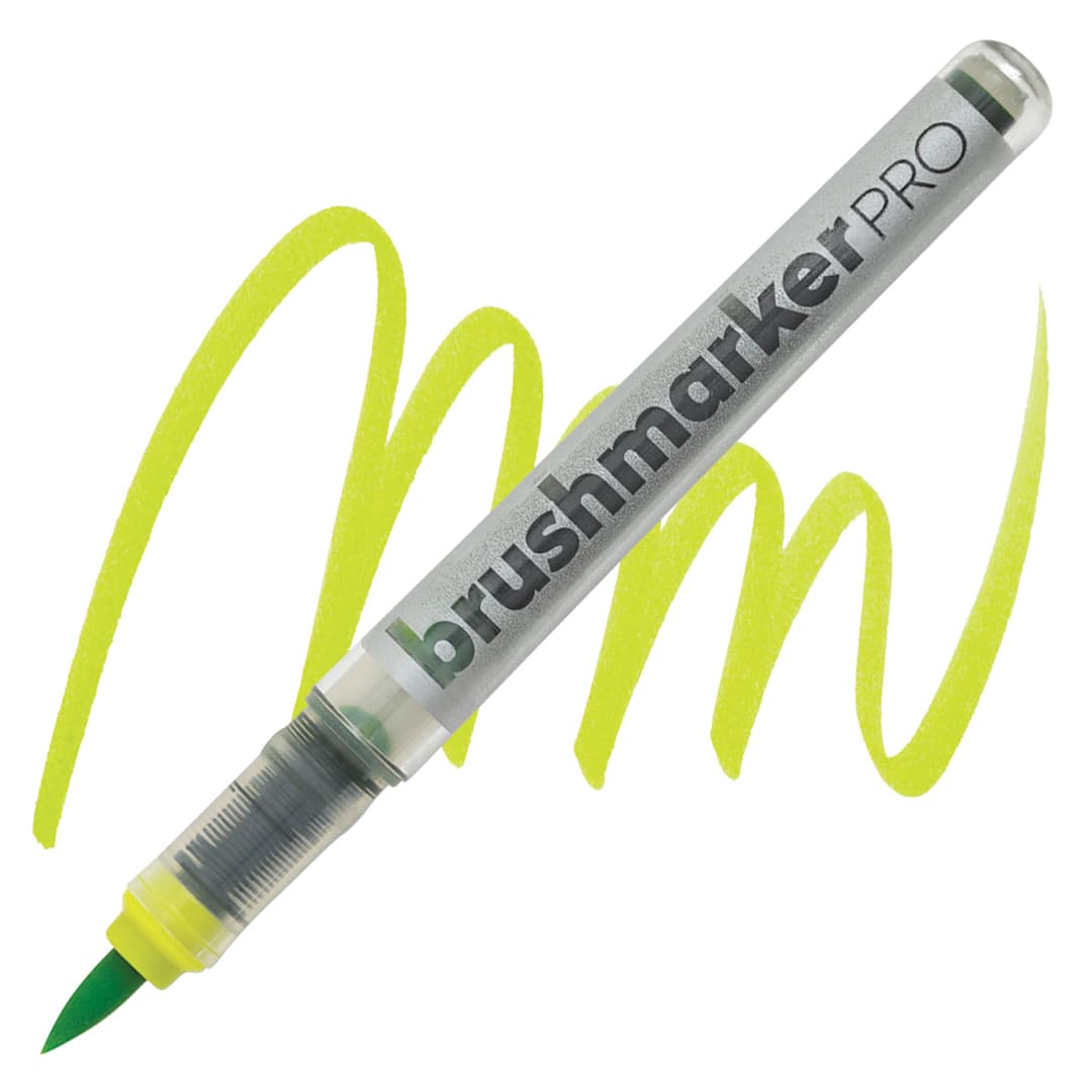 Open in modal - Karin Brushmarkers Pro Marker - Sulphur Yellow marker and swatch