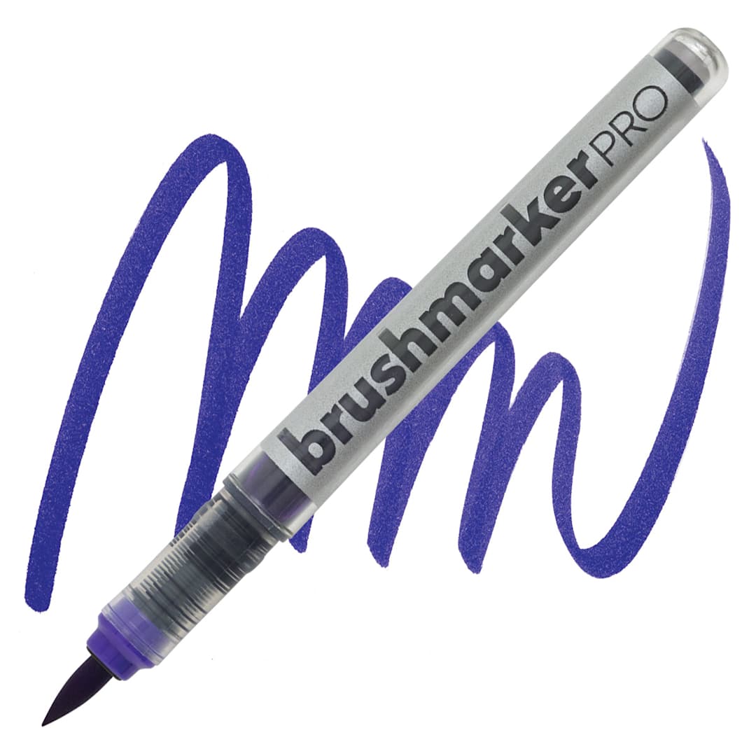 Open in modal - Karin Brushmarkers Pro Marker - Violet Blue marker and swatch