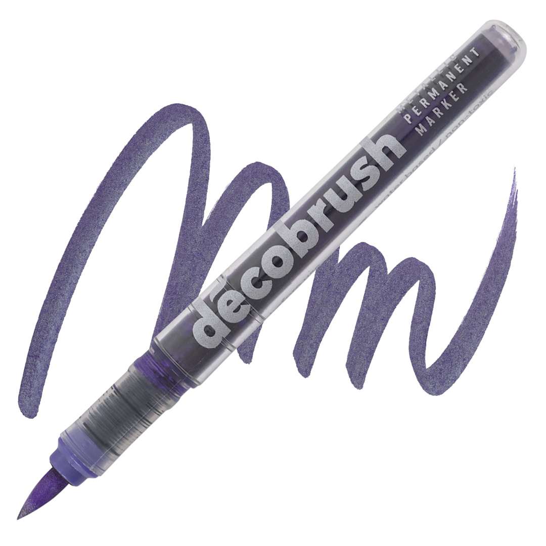 Open in modal - Karin DécoBrush Metallic Marker - Metallic Violet marker and swatch
