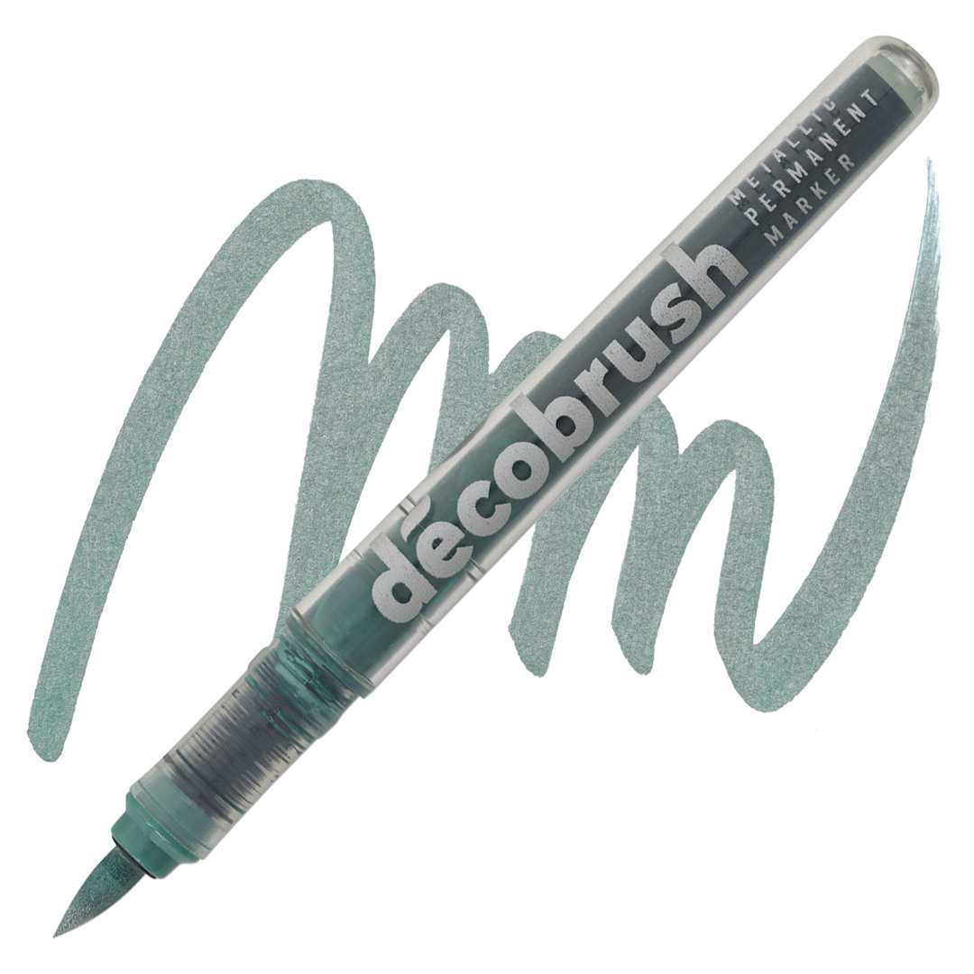 Open in modal - Karin DécoBrush Metallic Marker - Metallic Green marker and swatch