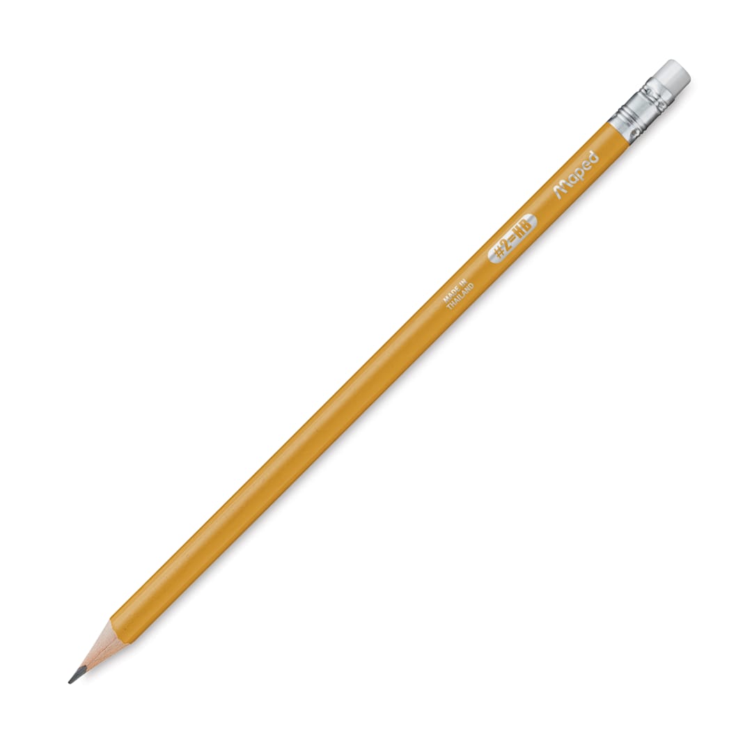 Open in modal - Maped Triangular No. 2 Pencils - Box of 576, single pencil shown
