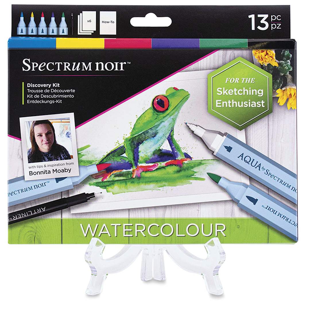 Open in modal - Spectrum Noir Discovery Kit - Front of package of Watercolor Kit