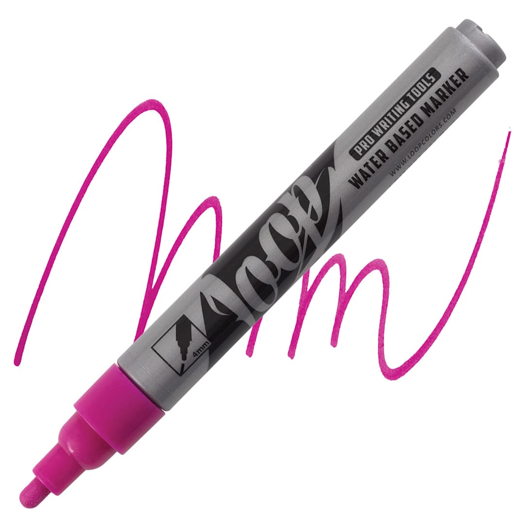 Open in modal - Loop Water-Based Acrylic Marker - Porto, 4 mm marker and swatch