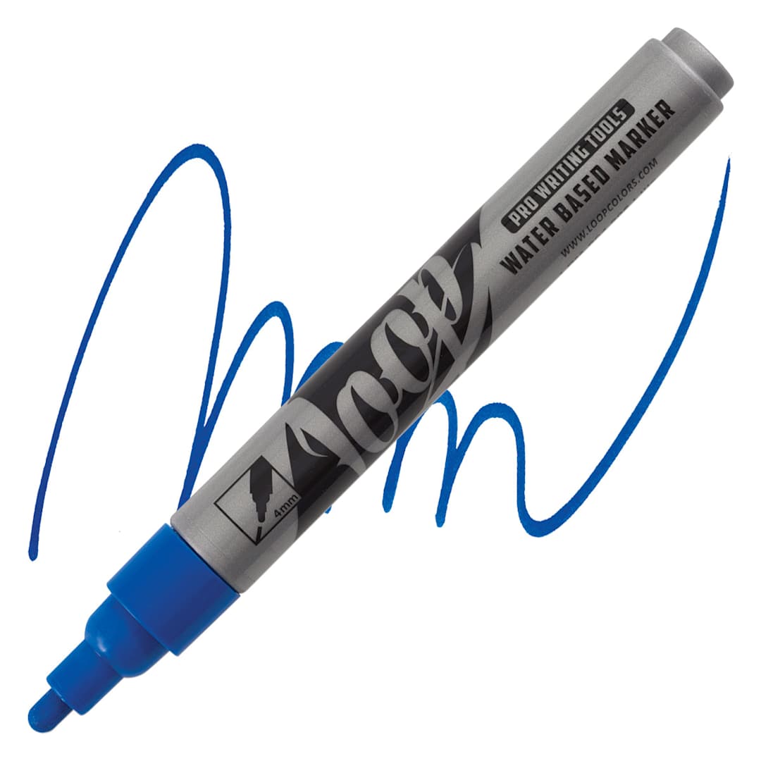 Open in modal - Loop Water-Based Acrylic Marker - Lille, 4 mm marker and swatch