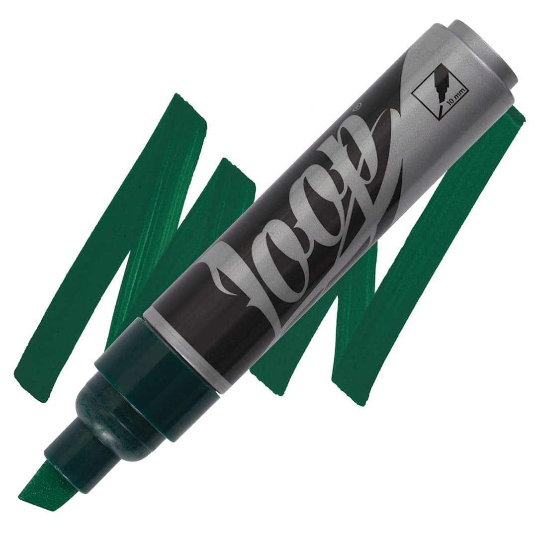 Open in modal - Loop Water-Based Acrylic Marker - Ferrera, 10 mm marker and swatch