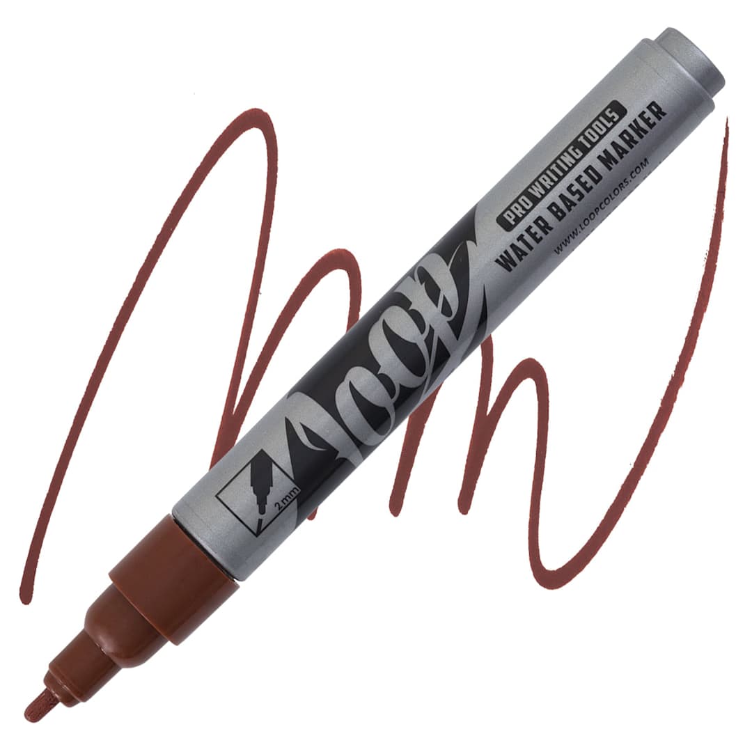 Open in modal - Loop Water-Based Acrylic Marker - Mainz, 2 mm marker and swatch
