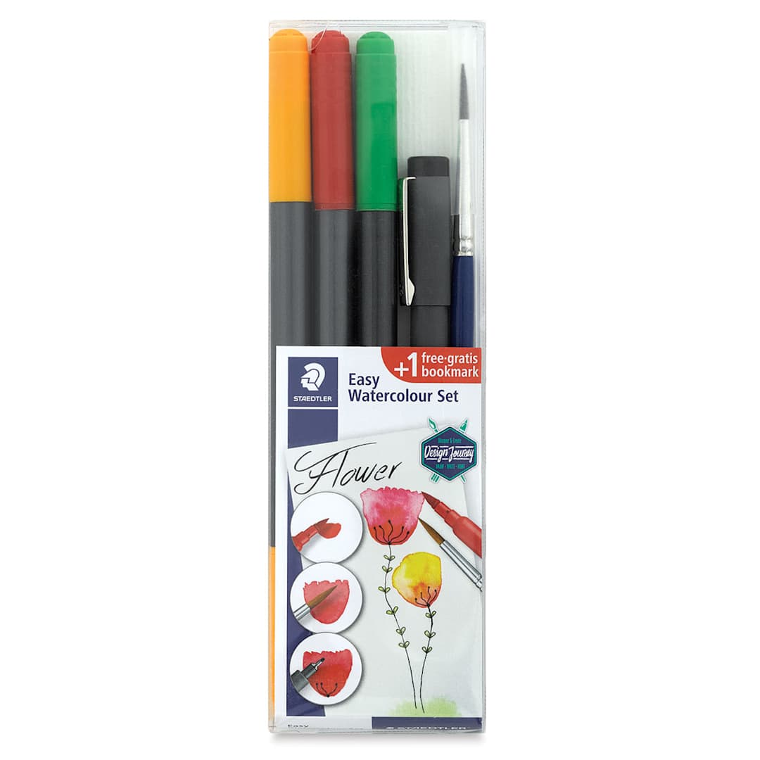 Open in modal - Staedtler Easy Watercolor Brush Pen Set - Flowers, Set of 5