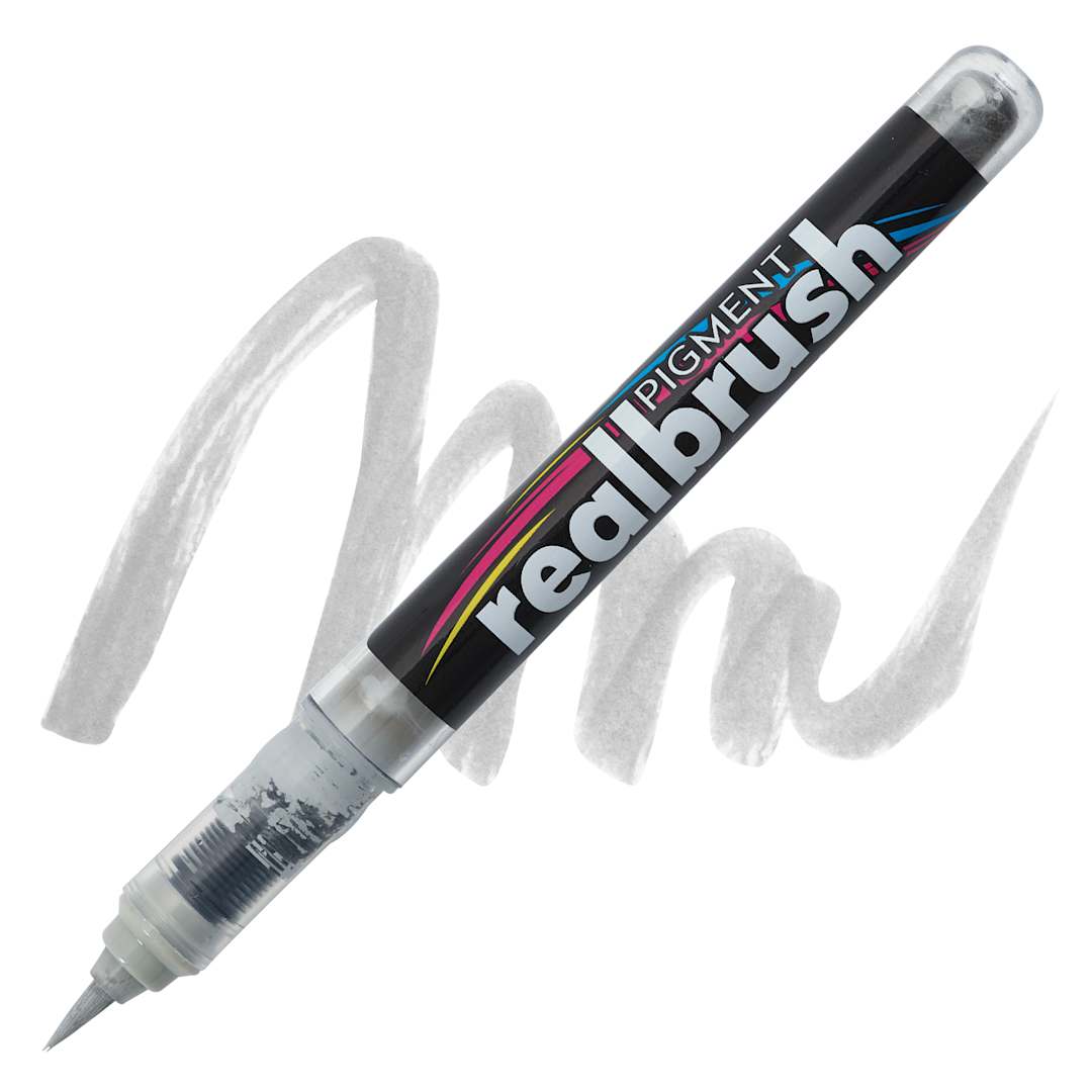 Open in modal - Karin Realbrush Pigment Marker - Cool Grey 1, swatch and marker