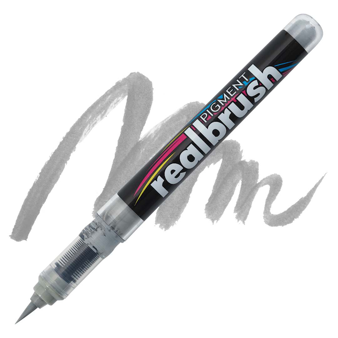 Open in modal - Karin Realbrush Pigment Marker - Cool Grey 2, swatch and marker