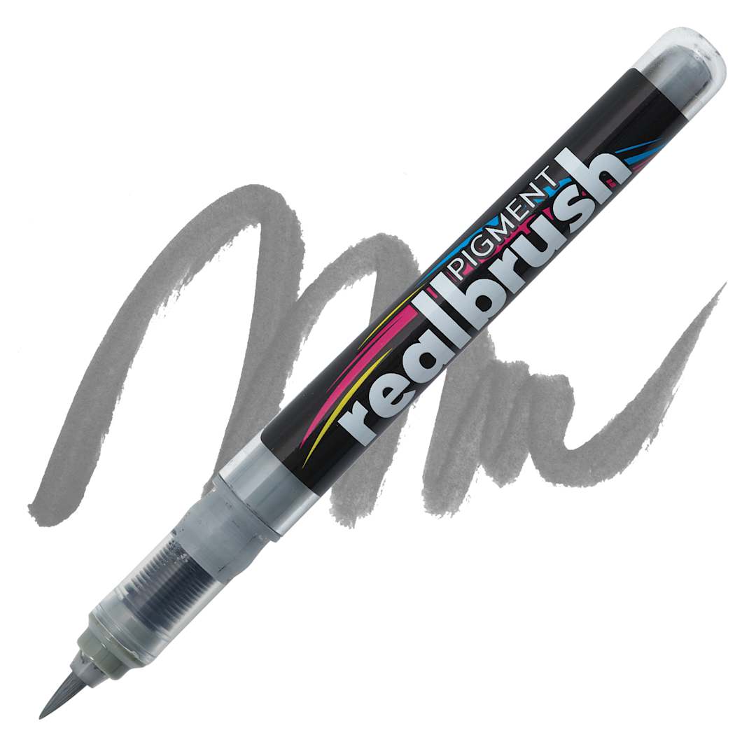Open in modal - Karin Realbrush Pigment Marker - Cool Grey 3, swatch and marker