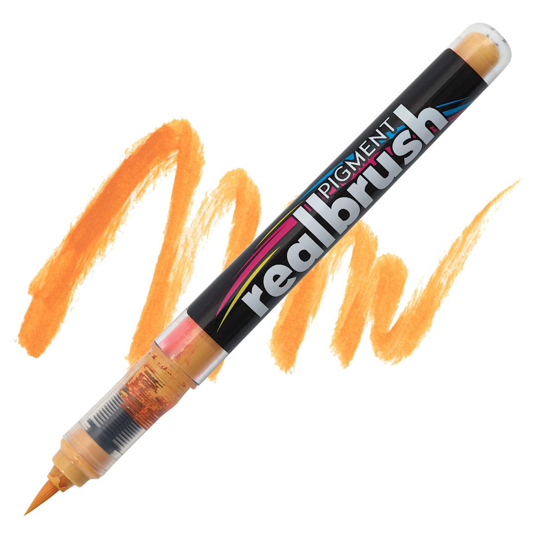 Open in modal - Karin Realbrush Pigment Marker - Rose Wood, swatch and marker